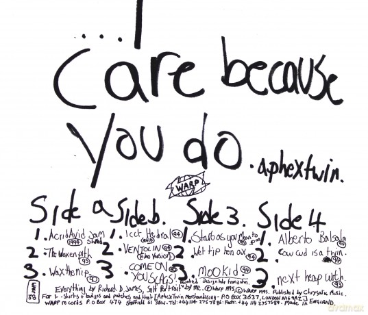 Aphex Twin: I Care Because You Do [CD]