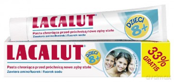 Lacalut Pasta do zębów dla dzieci powyżej 8 lat 50ml + 33% gratis [KOSMETYKI]