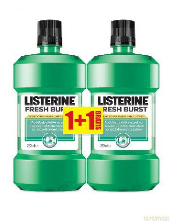 Listerine Fresh Burst Płyn do płukania jamy ustnej DUO 250ml x 2 [KOSMETYKI]