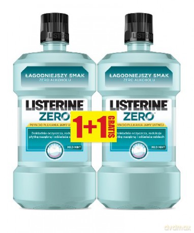 Listerine Zero Płyn do płukania jamy ustnej DUO 250ml x 2 [KOSMETYKI]