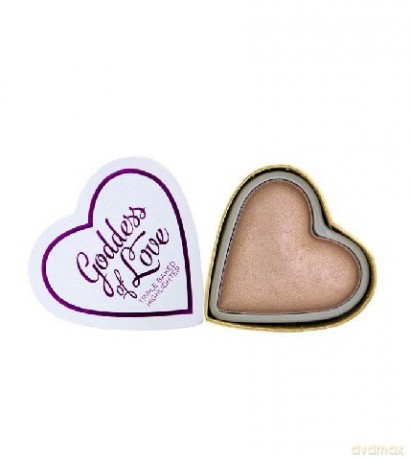 Makeup Revolution I Love Make Up Blushing Hearts Rozświetlacz do twarzy Goddess of Love 10g [KOSMETYKI]