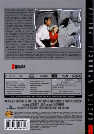 Północ, północny zachód  (Kolekcja Gazety Wyborczej 27) [DVD]