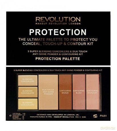 Makeup Revolution Protection Palette Zestaw do modelowania twarzy Light 29.7g [KOSMETYKI]