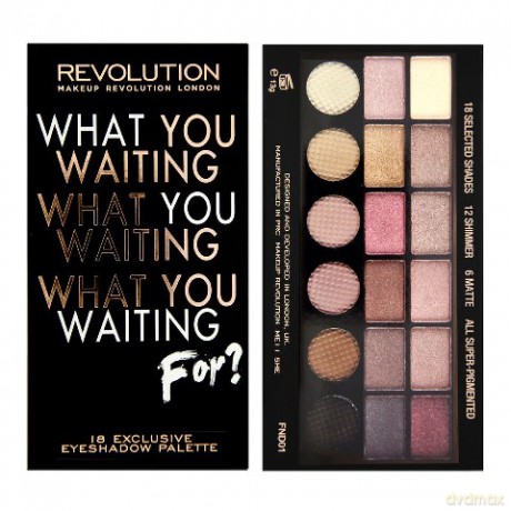 Makeup Revolution Salvation Palette 18 Zestaw cieni do powiek What You Waiting For! (18 kolorów) 13g [KOSMETYKI]