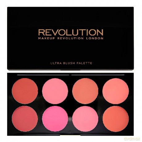 Makeup Revolution Ultra Blush Palette 8 Zestaw róży do policzków All About Cream 13g [KOSMETYKI]