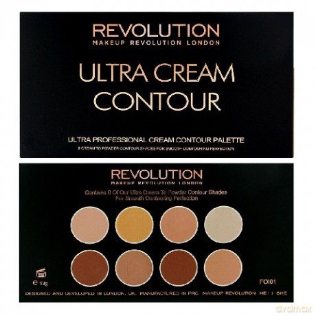 Makeup Revolution Ultra Cream Contour Palette Zestaw do modelowania twarzy 13g [KOSMETYKI]