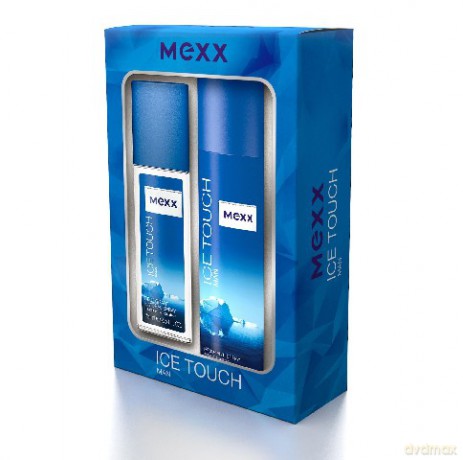 Mexx Zestaw prezentowy Ice Touch Man (dezodorant w szkle 75ml+dezodorant spray 150ml) [2xKOSMETYKI]
