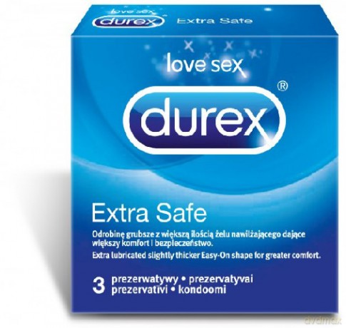 Durex Prezerwatywy Extra Safe 3 Szt