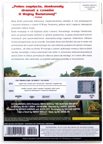 Ucieczka McKenzie [DVD]