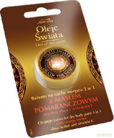 Joanna Oleje Świata Balsam 3w1 Na Suche Miejsca Z Masłem Pomarańczowym 10g