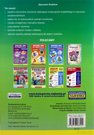Angielski dla dzieci 6-8 lat ćwiczenia. Wiosna. Książka uczy, bawi, rozwija - Katarzyna Piechocka-Empel [KSIĄŻKA]