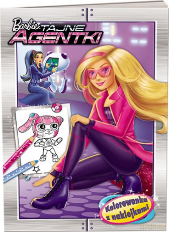 Barbie. Tajne agentki. Kolorowanka i naklejki [KSIĄŻKA]