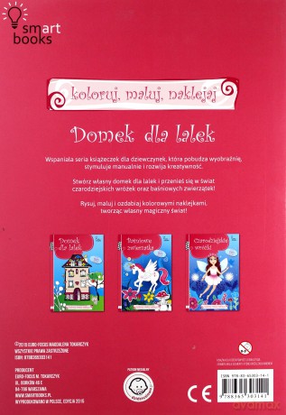 Domek dla lalek. Koloruj, maluj, naklejaj [KSIĄŻKA]
