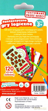 Gra Czuczu fantastyczne gry logiczne 3+ (twarda) [KSIĄŻKA]