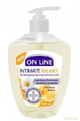On Line Intimate Żel Do Higieny Intymnej Balance Łagodzący Rumianek 500ml