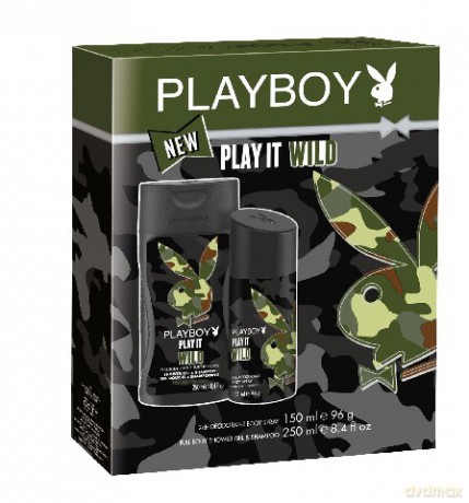 Playboy Zestaw Prezentowy Play It Wild For Him (deo Spray 150ml+Żel Pod Prysznic 250ml)