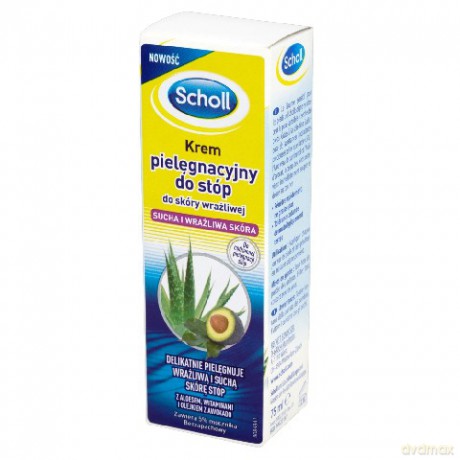 Scholl Pielęgnacja Stóp Krem Pielęgnacyjny Do Stóp Do Skóry Suchej I Wrażliwej 75ml