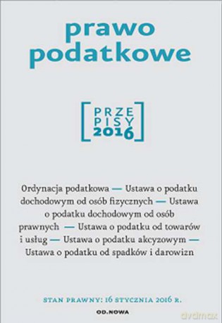Prawo podatkowe 01.2016 [KSIĄŻKA]