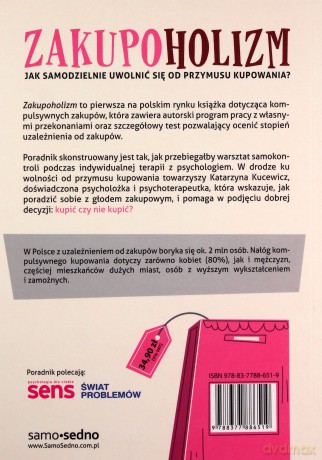 Zakupoholizm. Jak samodzielnie uwolnić się od przymusu kupowania - Katarzyna Kucewicz [KSIĄŻKA]