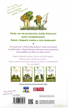Żabek i ropuch. Dzień po dniu - Arnold Lobel [KSIĄŻKA]