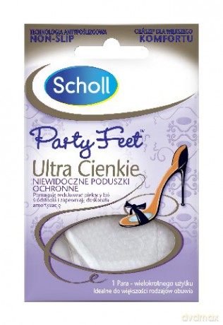 Scholl Problemy Stóp Poduszki Ochronne Party Feet Ultra Cienkie 1 Para New