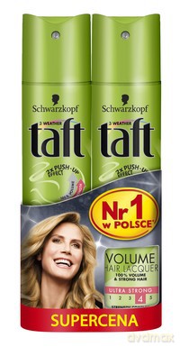 Schwarzkopf Taft Volume Lakier Do Włosów/2szt/