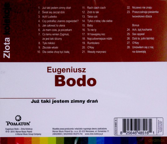 Eugeniusz Bodo: Złota Kolekcja. Już taki jestem zimy drań [CD]