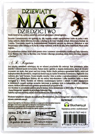 Dziewiąty Mag Tom 3 Dziedzictwo - A. R. Reystone [AUDIOBOOK]