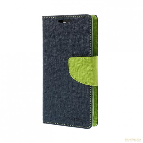 Etui Mercury FancyDiary do iPhone 6 Plus granatowo-limonkowe