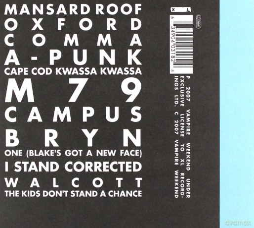 Vampire Weekend: Vampire Weekend [CD]