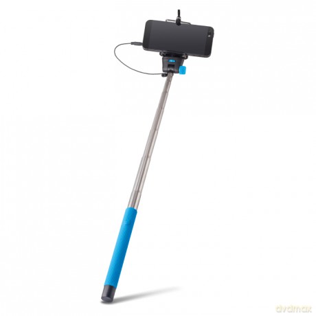 Monopod z kablem audio Forever MP-400 niebieski