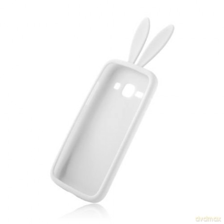 Nakładka Animal 3D Ear Rabbit do Samsung Galaxy S4 i9500 biała