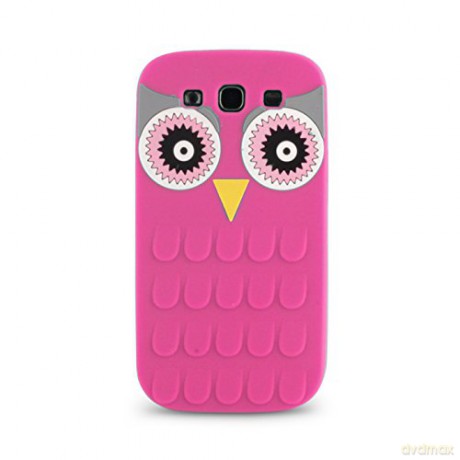 Nakładka Animal 3D Owl do Sony Xperia E4 różowa