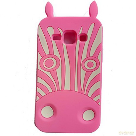 Nakładka Animal 3D Zebra do Samsung i9300 Galaxy S3 różowa