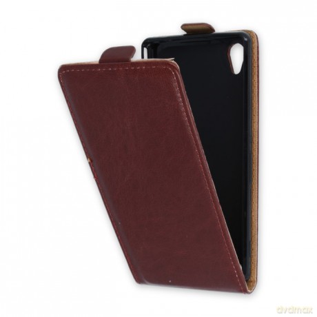 Pokrowiec Sligo PLUS New do Sony Xperia M4 Aqua brązowy