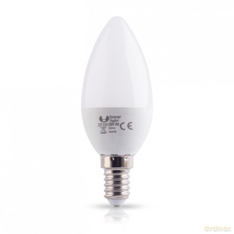 Żarówka LED E14 C37 4W 230V ciepła 3000K