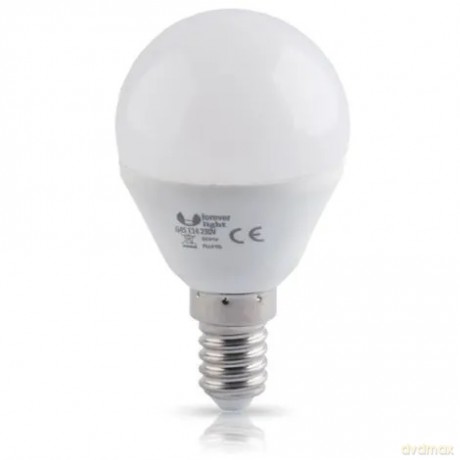 Żarówka LED E14 G45 7W 230V zimna 6000K