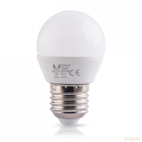 Żarówka LED E27 G45 4W 230V ciepła 3000K