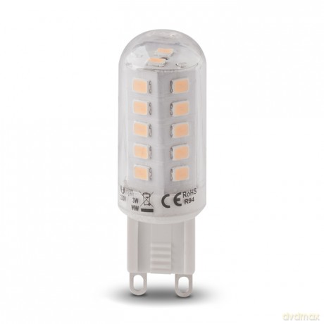 Żarówka LED G9 3W 230V ściemniana biała ciepła