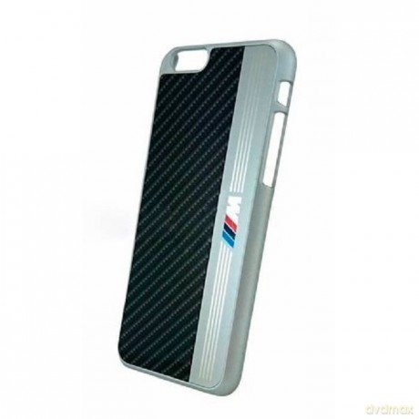 Etui BMW Hard do iPhone 6 4.7 BMHCP6MEB czarne AluminiumStripe