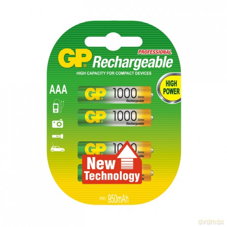 Akumulator GP AAA NiMH 12V 1000 mAh x4 100AAAHC-UC4