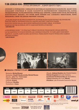 9 dni jednego roku (Kolekcja Sputnika) (digipack) [DVD]