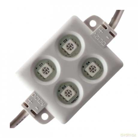 Moduł LED 4x1 SMD 5050 12 V żółty 20 szt.