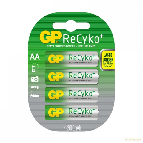 Akumulator GP AA NiMH 12V 2000 mAh x4 ReCyko + 210AAHCB-UC4