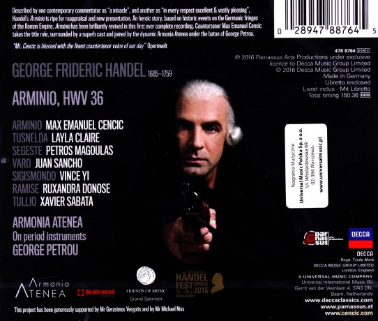 Max Emanuel Cencic: Handel Arminio [2CD]