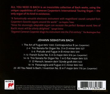 Cameron Carpenter: All You Need is Bach [CD]