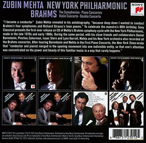 Zubin Mehta: Zubin Mehta Conducts Brahms [8CD]