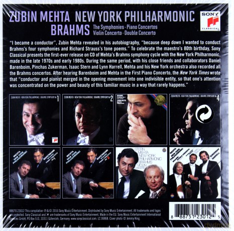 Zubin Mehta: Zubin Mehta Conducts Brahms [8CD]