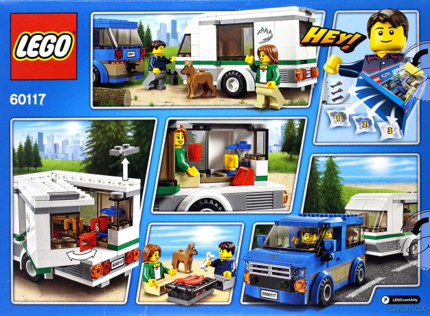 LEGO City Van z przyczepą kempingową (60117) [KLOCKI]