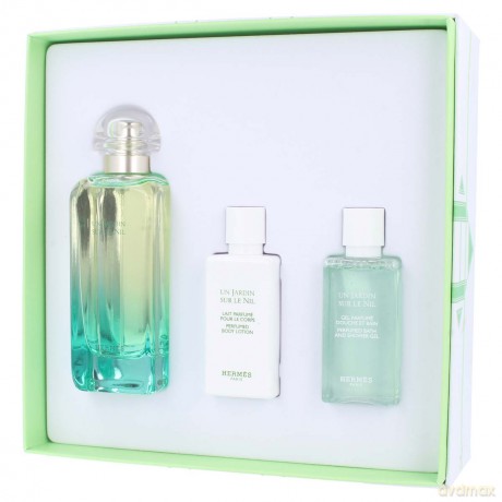 Hermes Un Jardin Sur Le Nil Zestaw Woda toaletowa 100 ml spray + żel pod prysznic 40 ml + balsam 40 ml